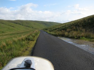 Einsame Straße zwischen Inverkip und Largs